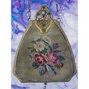 Trinity Plate Antique Victorian Tasseled Evening Bag